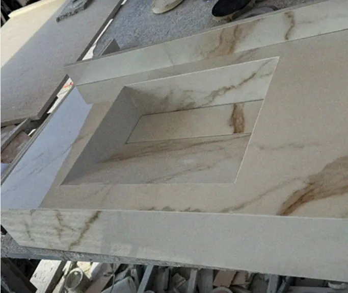 Vasque Porcelaine Gold 1.00 x 50 cm 