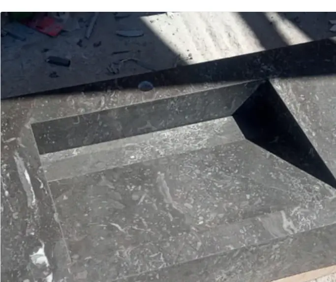 Vasque Gris Violet 120 x 56 cm 