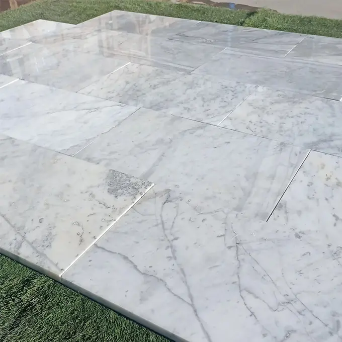 Carreaux Blanc Carrara 60 x 30 Poli 